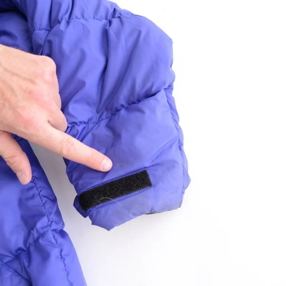 VTG 90S Nautica Elevation 8000 Reversible Blue Green Puffer Zip Up Winter Jacket - Picture 14 of 16